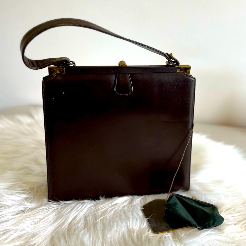 Vintage Brown Leather Purse